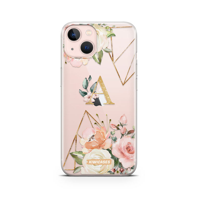 Floral Initials - iPhone 13 Mini - Custom