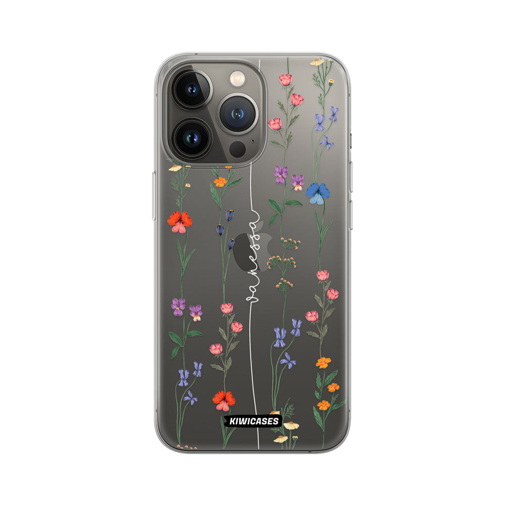 Floral String White - iPhone 13 Pro - Custom