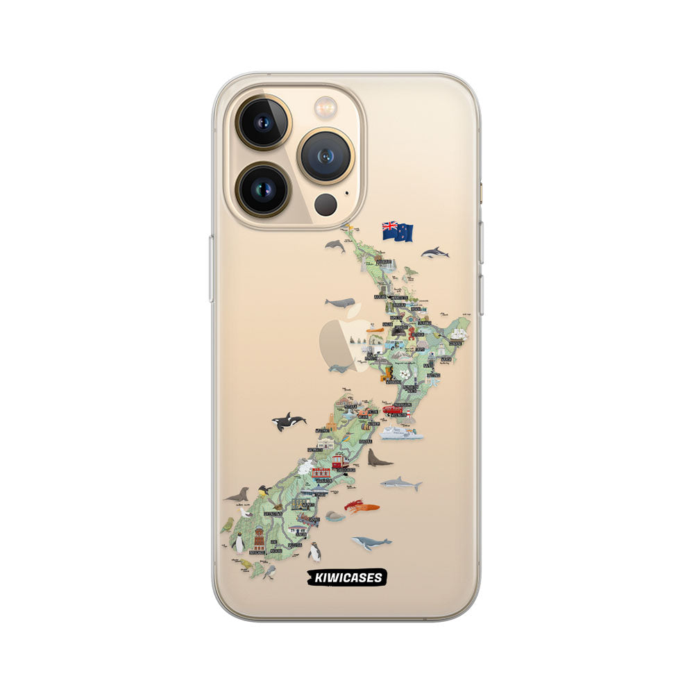 Kiwiana Map - iPhone 13 Pro