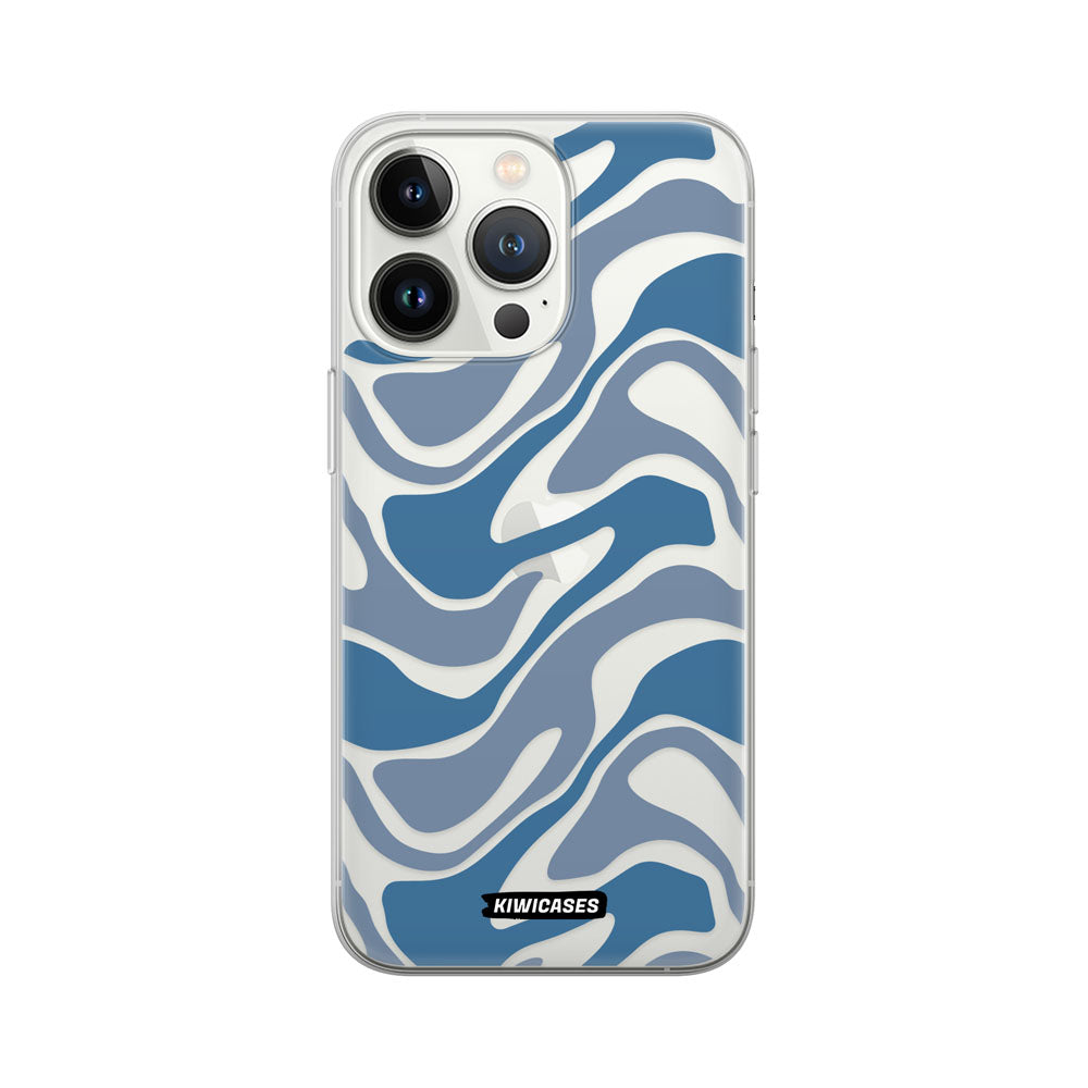 Liquid Blue Waves - iPhone 13 Pro