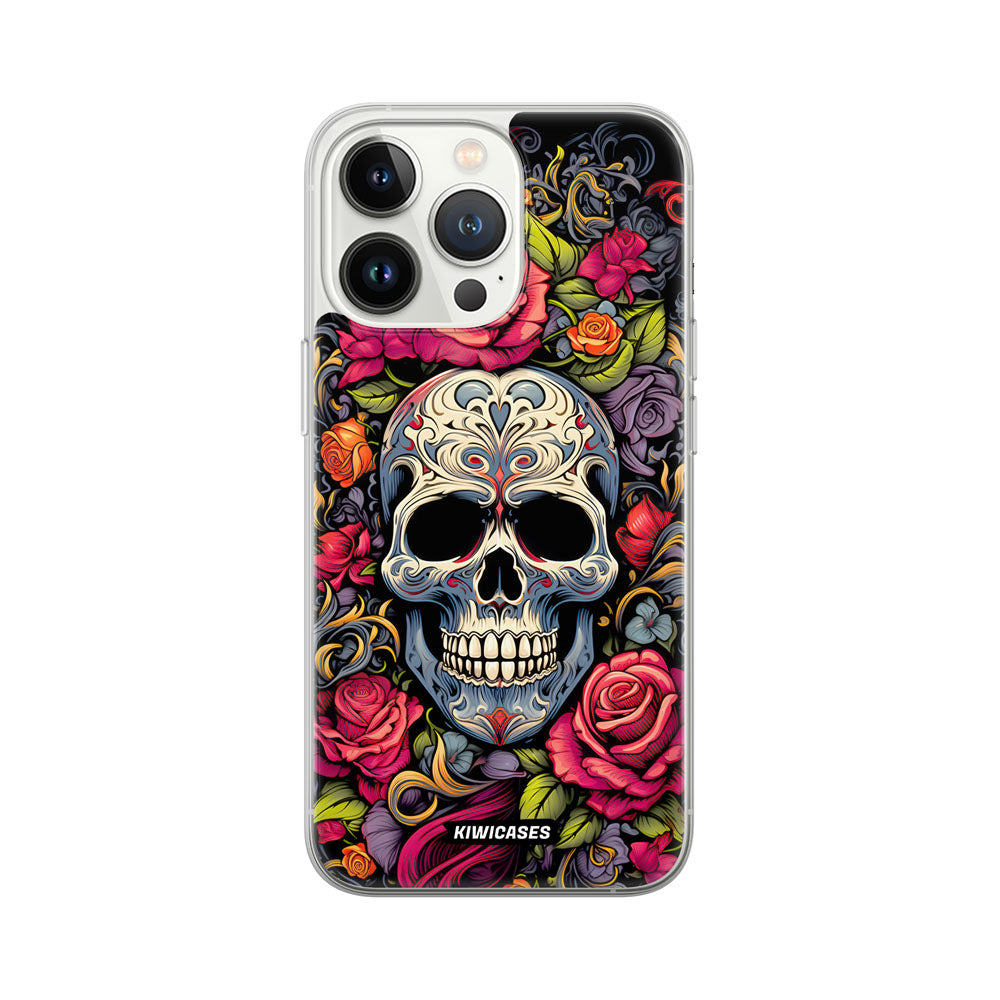 Floral Skull - iPhone 13 Pro