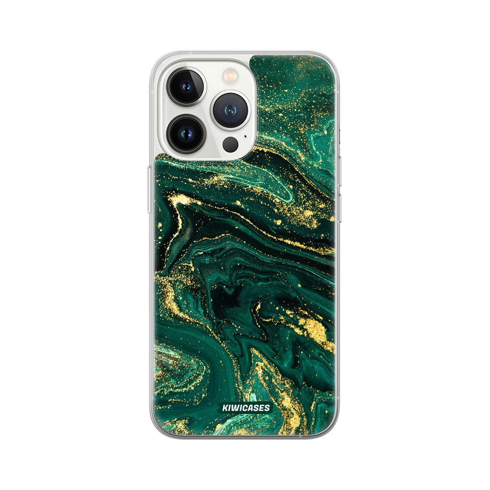 Emerald Splashes - iPhone 13 Pro