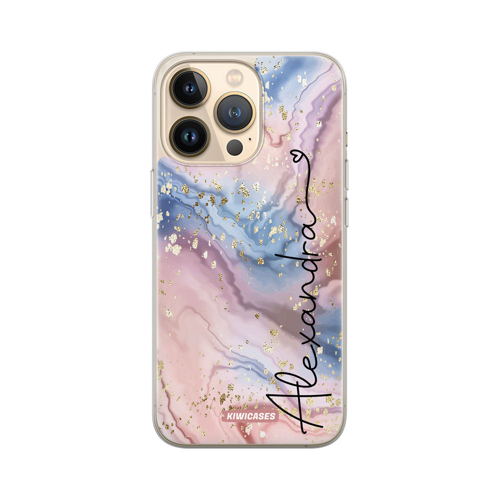 Blue Swirl Watercolour - iPhone 13 Pro - Custom
