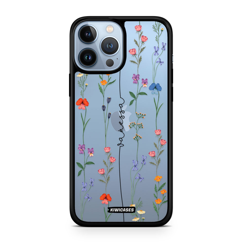 Floral String Black - iPhone 13 Pro Max - Custom
