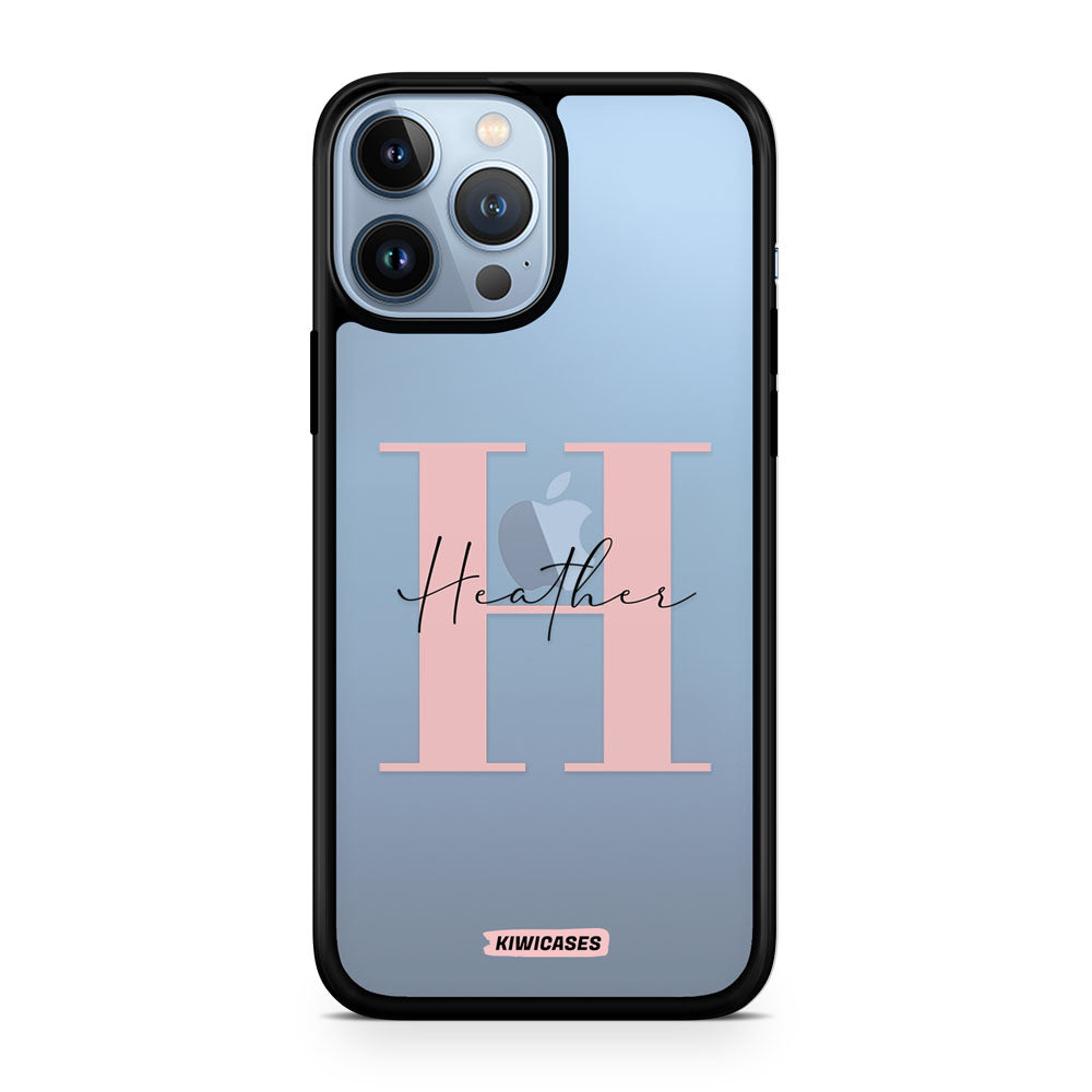 Pink Initials - iPhone 13 Pro Max - Custom