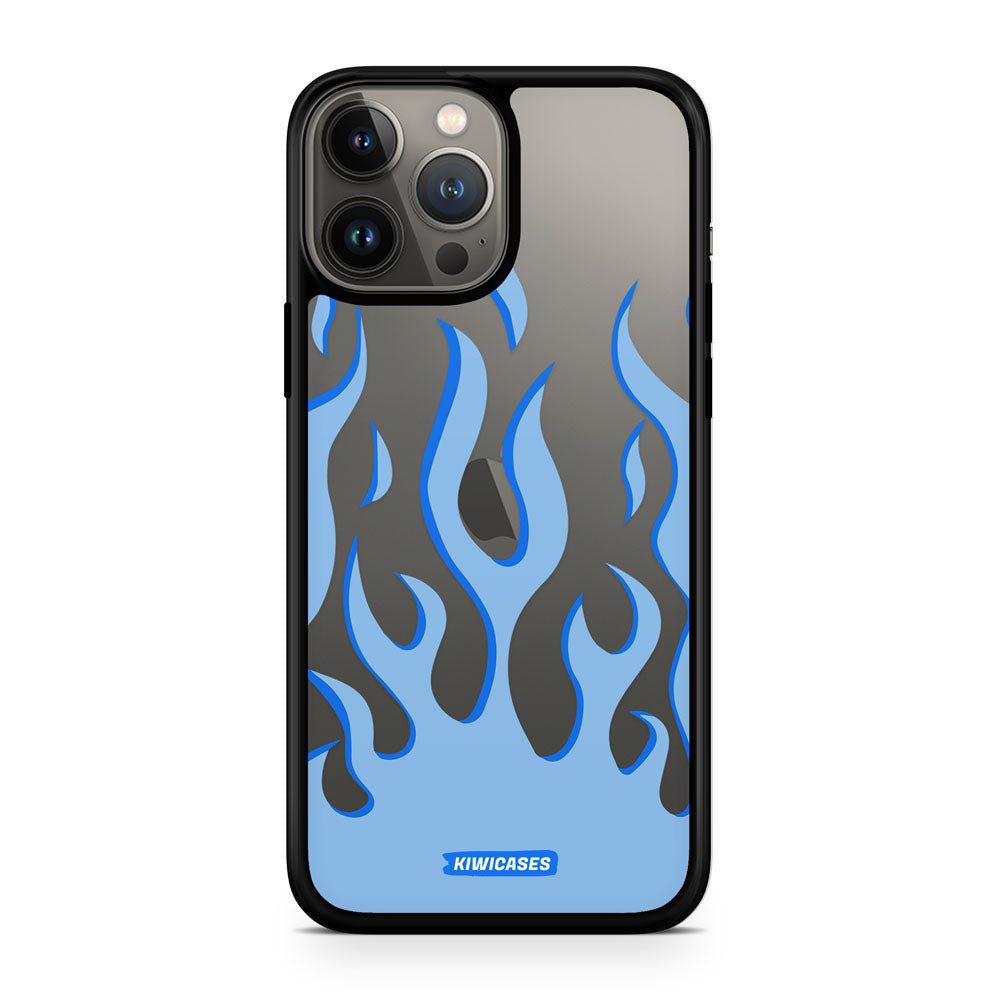 Blue Fire Flames - iPhone 13 Pro Max