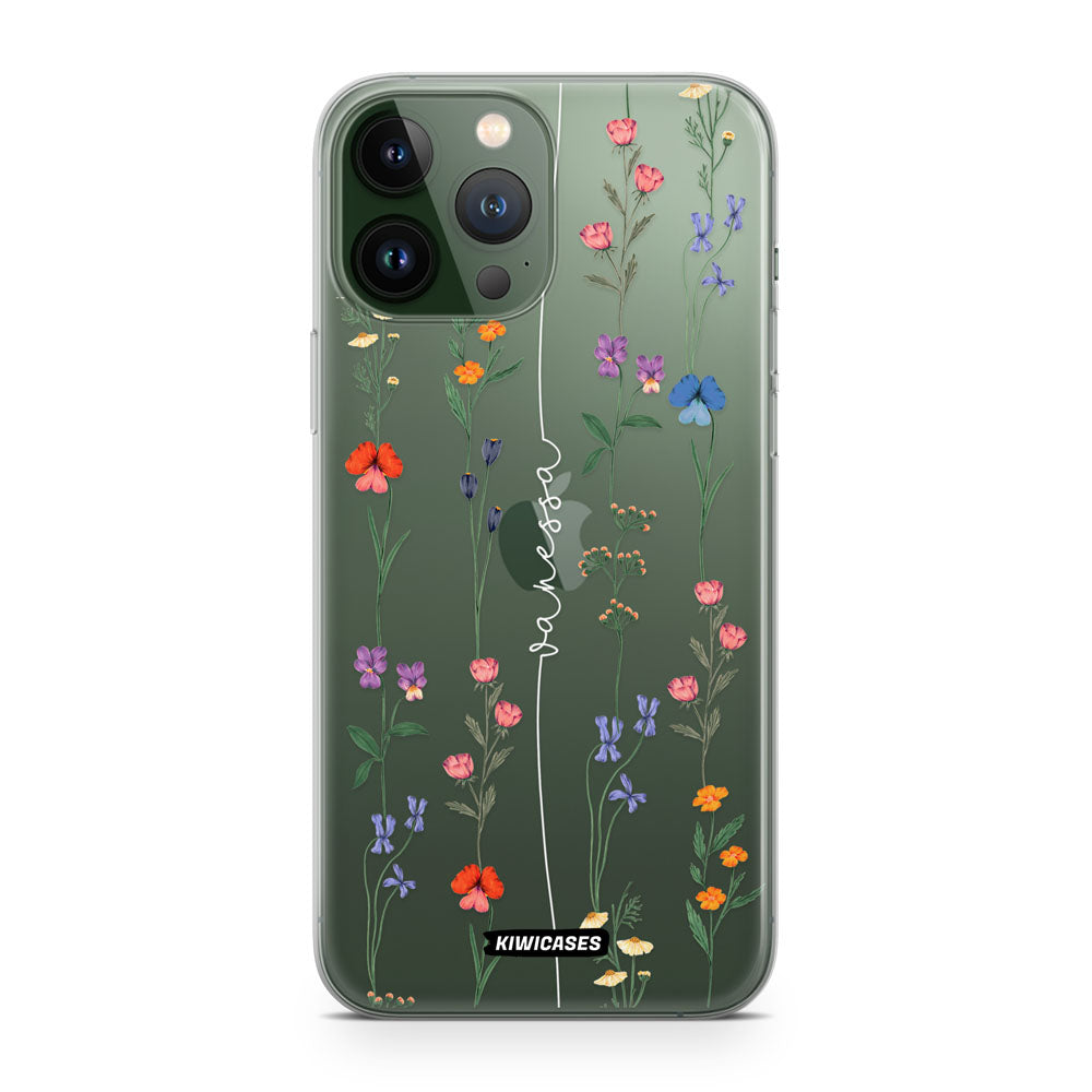 Floral String White - iPhone 13 Pro Max - Custom