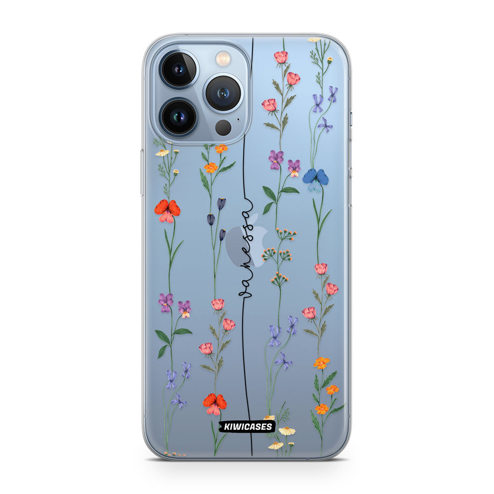 Floral String Black - iPhone 13 Pro Max - Custom
