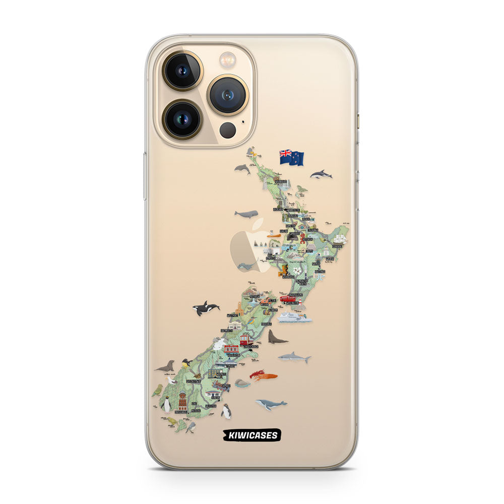 Kiwiana Map - iPhone 13 Pro Max