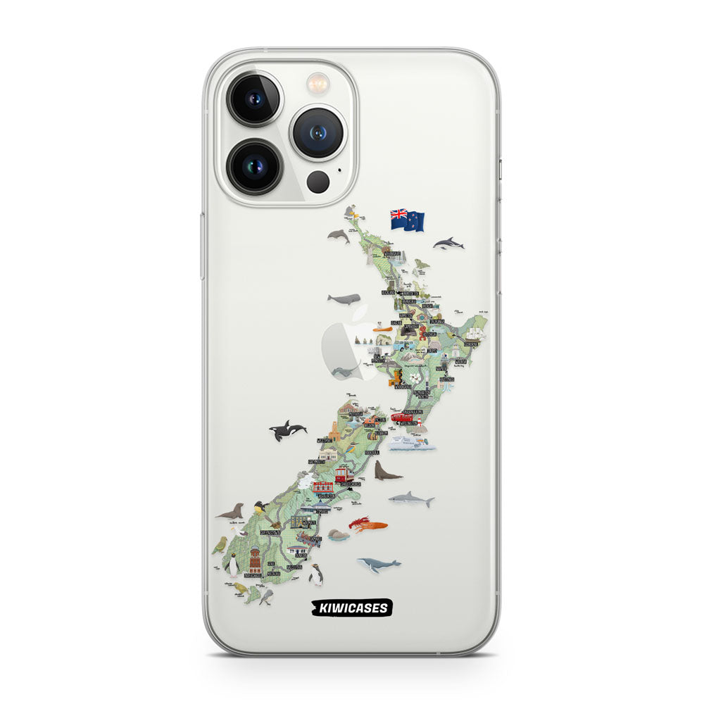 Kiwiana Map - iPhone 13 Pro Max