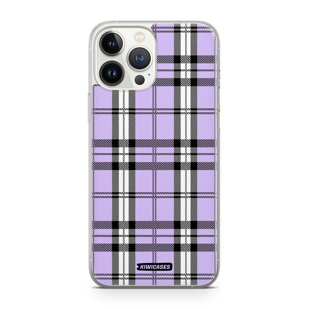 Purple Plaid - iPhone 13 Pro Max