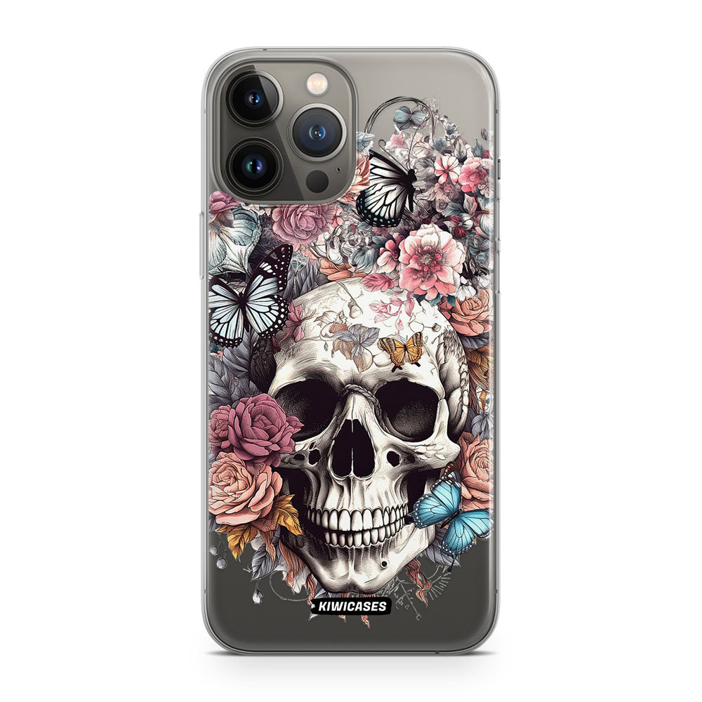 Dusty Floral Skull - iPhone 13 Pro Max