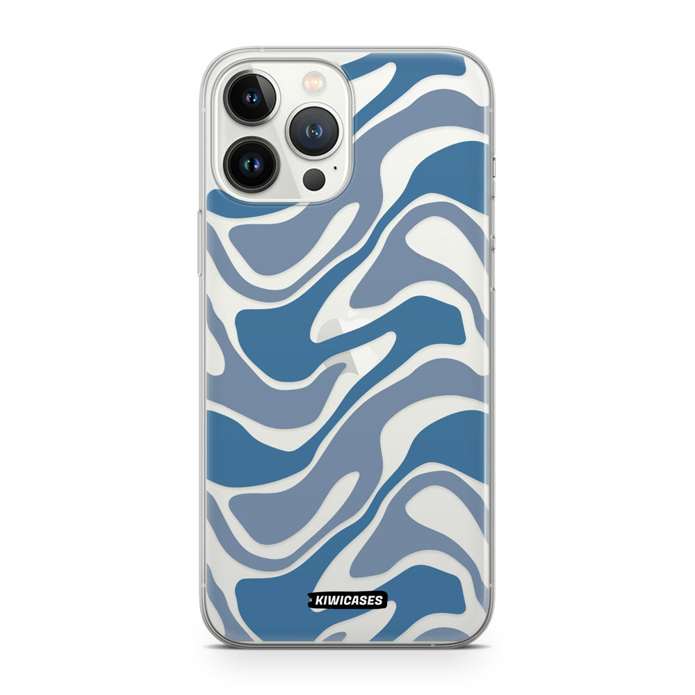 Liquid Blue Waves - iPhone 13 Pro Max