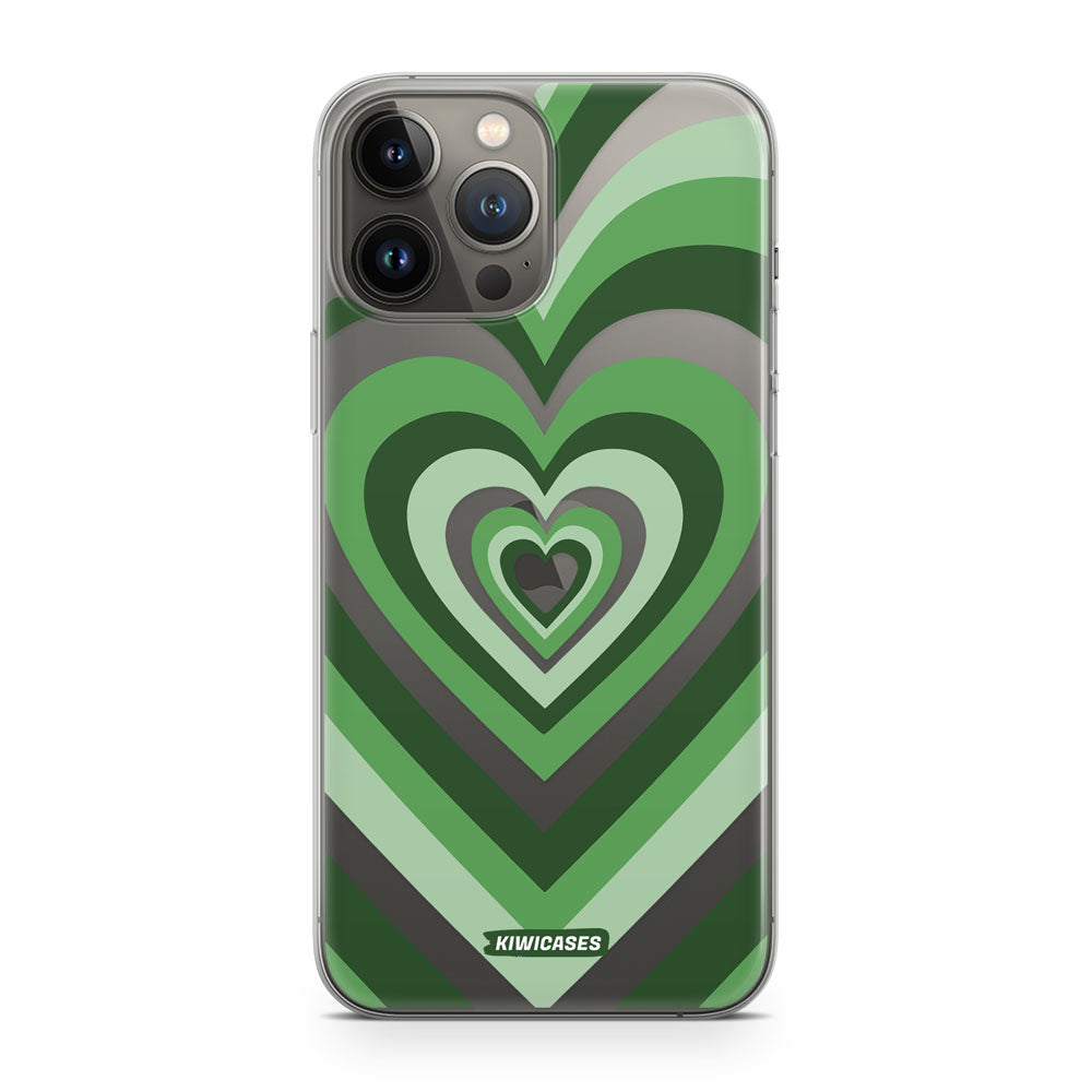 Green Hearts - iPhone 13 Pro Max