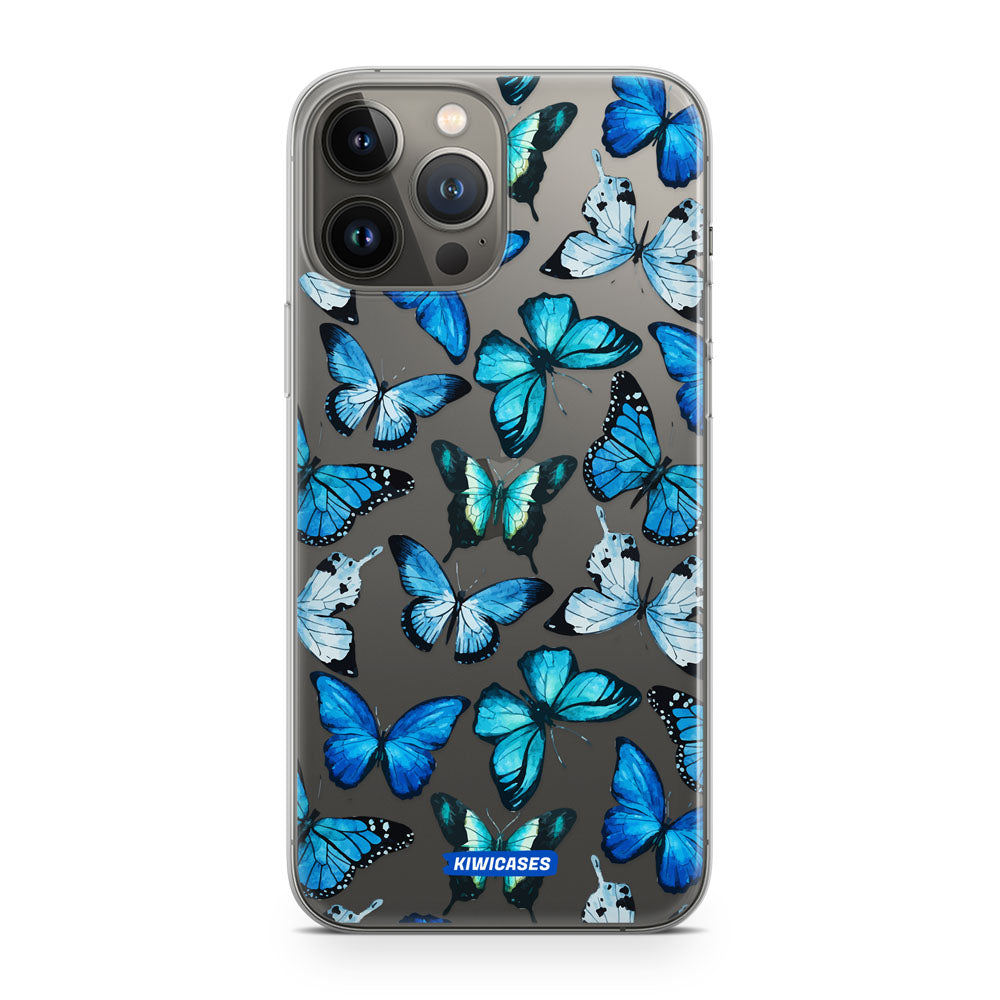 Blue Butterflies - iPhone 13 Pro Max