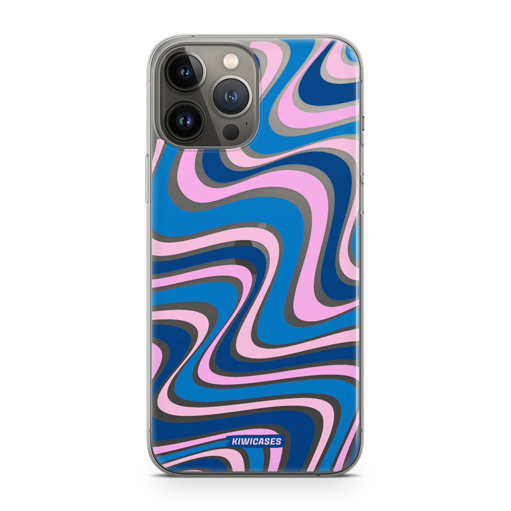 Wavey Blue Pink - iPhone 13 Pro Max