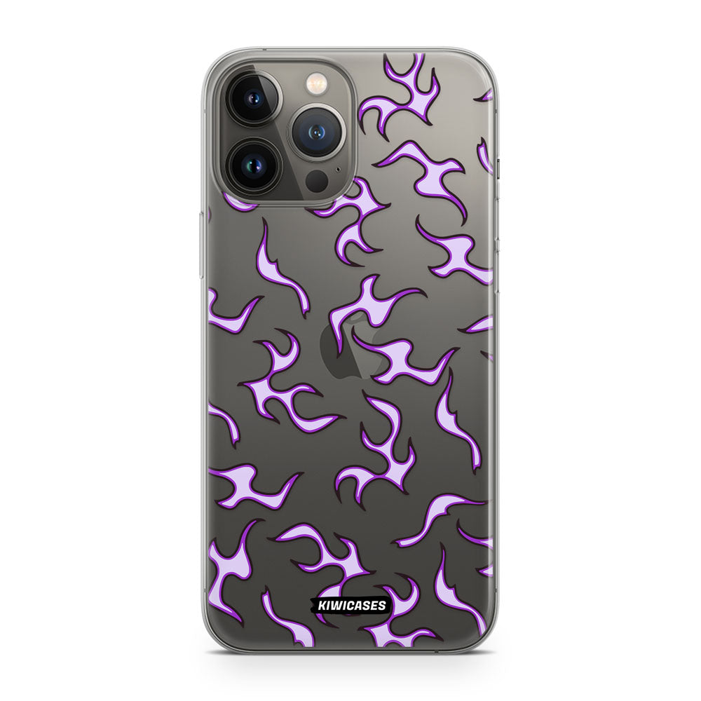 Purple Flames - iPhone 13 Pro Max