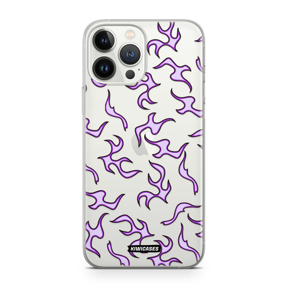 Purple Flames - iPhone 13 Pro Max
