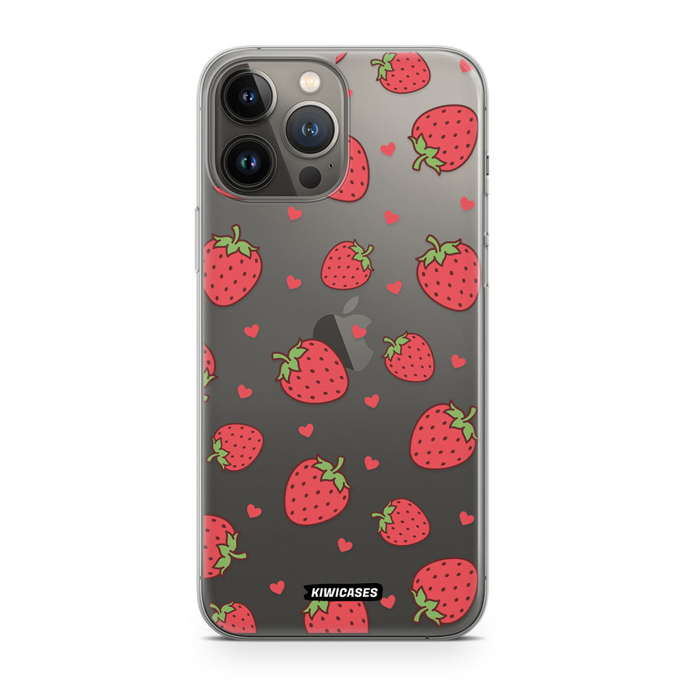 Strawberry Hearts - iPhone 13 Pro Max