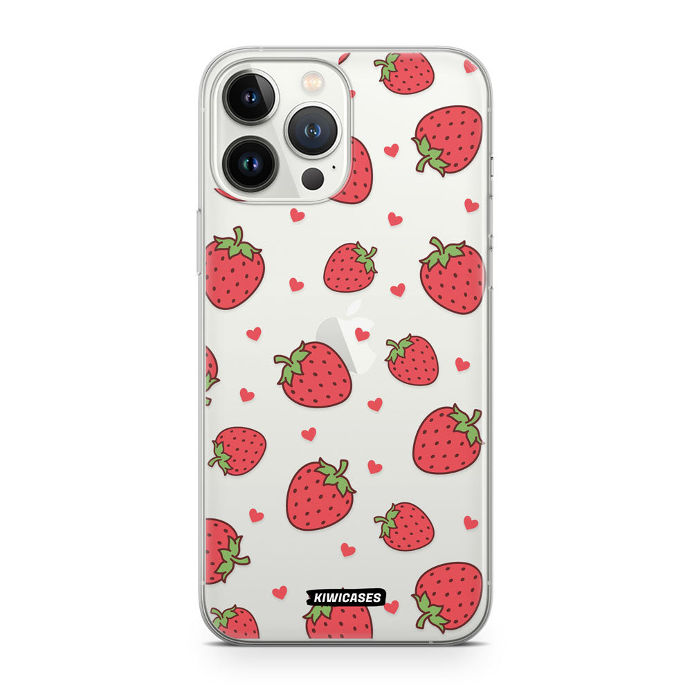 Strawberry Hearts - iPhone 13 Pro Max
