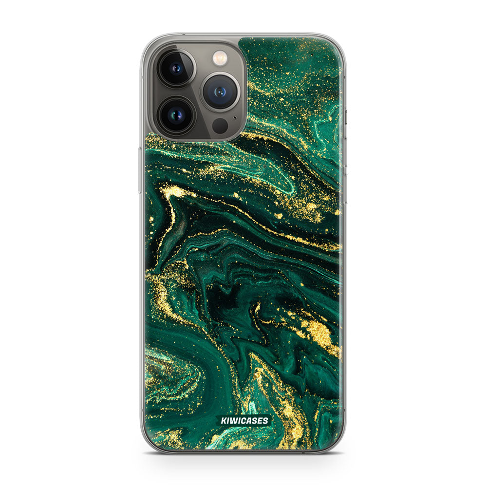 Emerald Splashes - iPhone 13 Pro Max