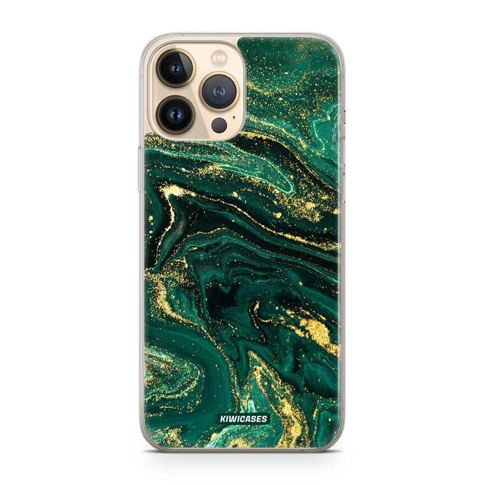 Emerald Splashes - iPhone 13 Pro Max