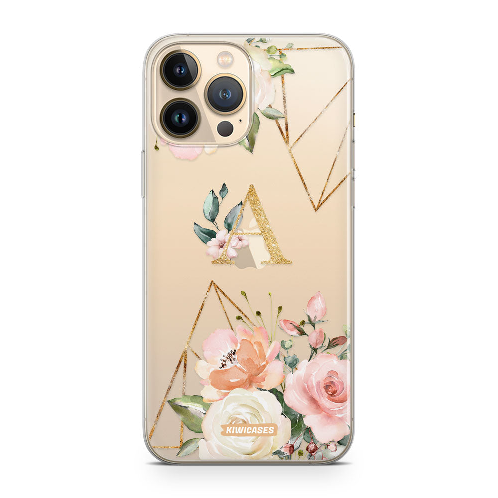 Floral Initials - iPhone 13 Pro Max - Custom