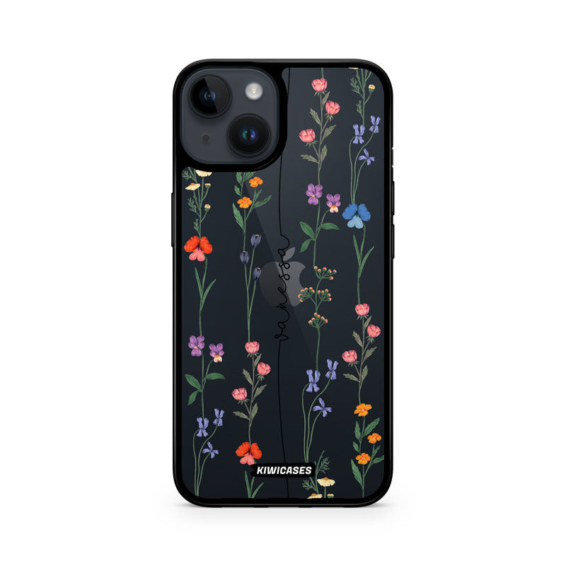 Floral String Black - iPhone 14 - Custom