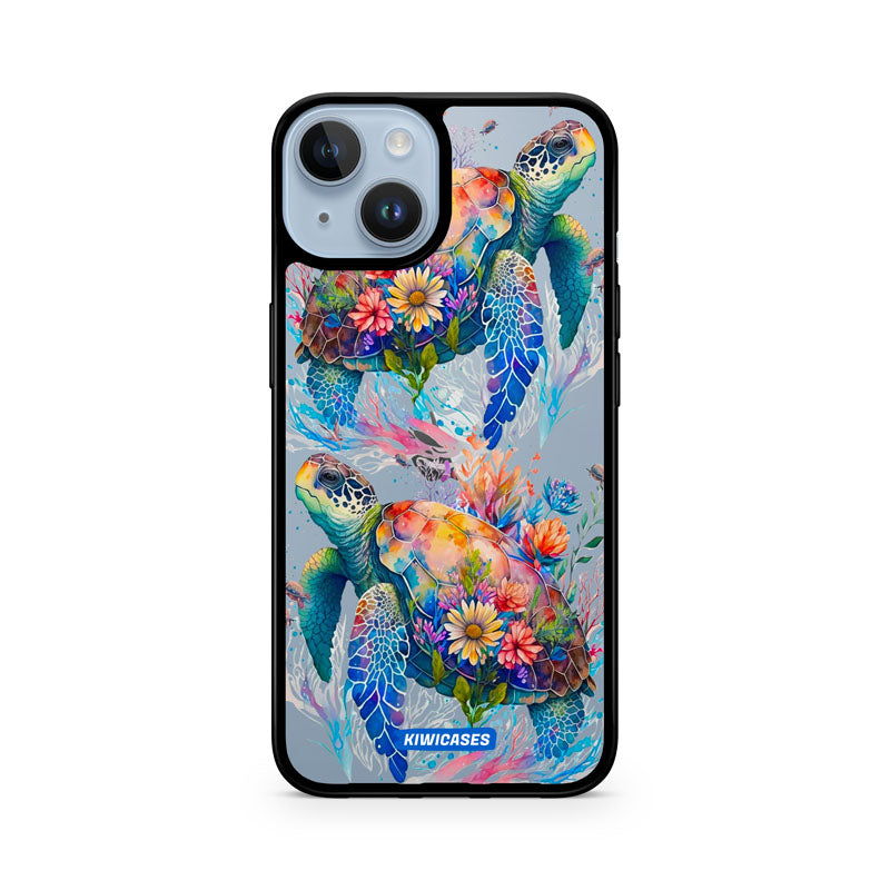 Floral Turtles - iPhone 14