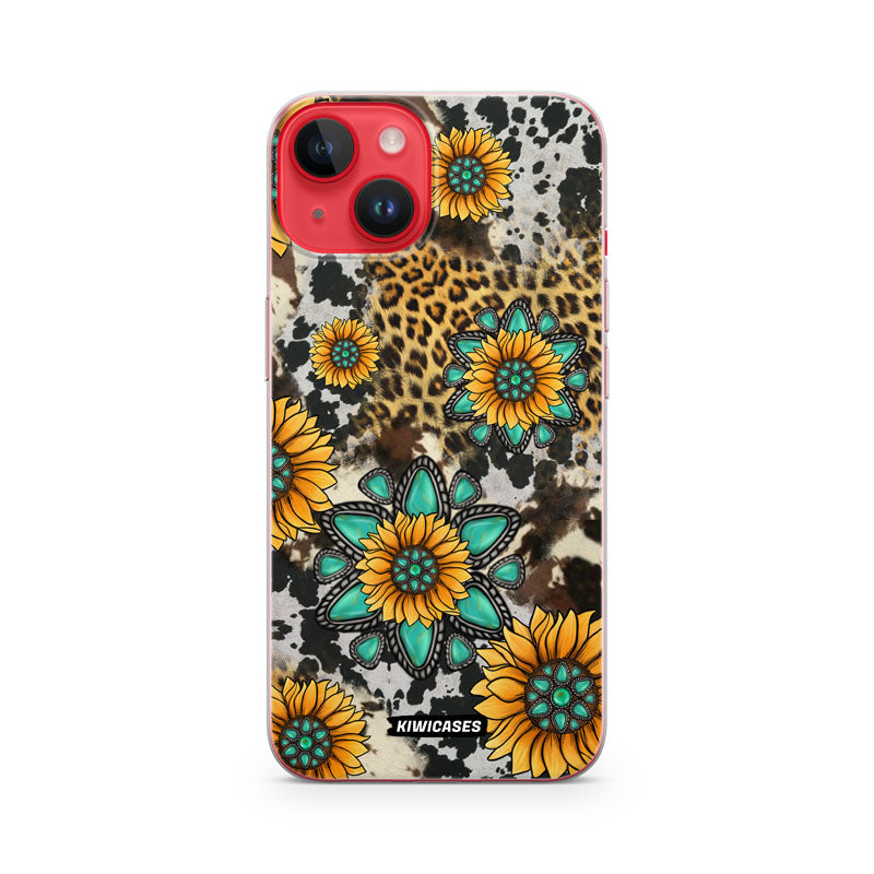 Gemstones and Sunflowers - iPhone 14