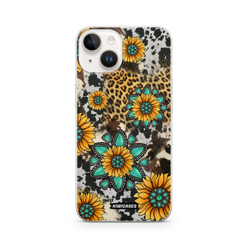 Gemstones and Sunflowers - iPhone 14