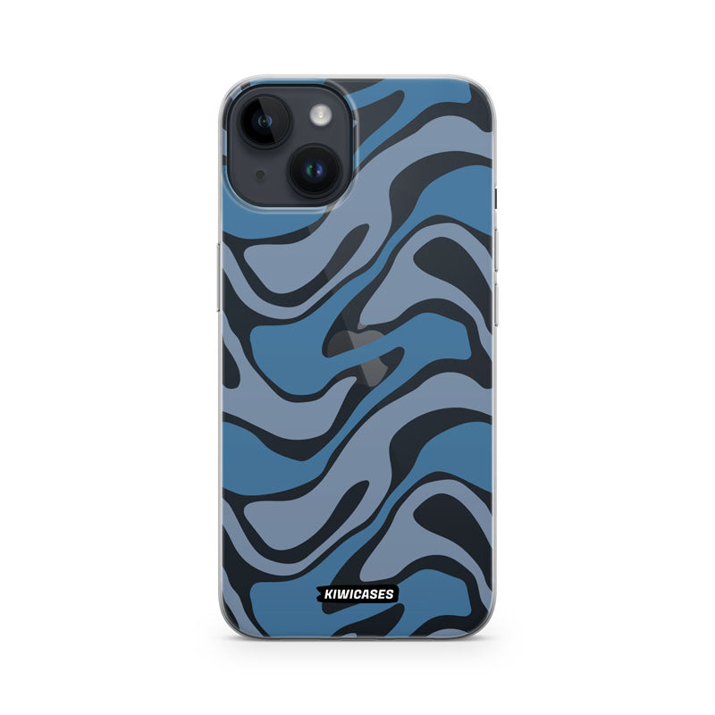 Liquid Blue Waves - iPhone 14
