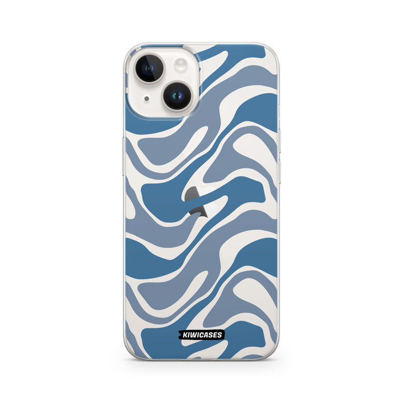Liquid Blue Waves - iPhone 14
