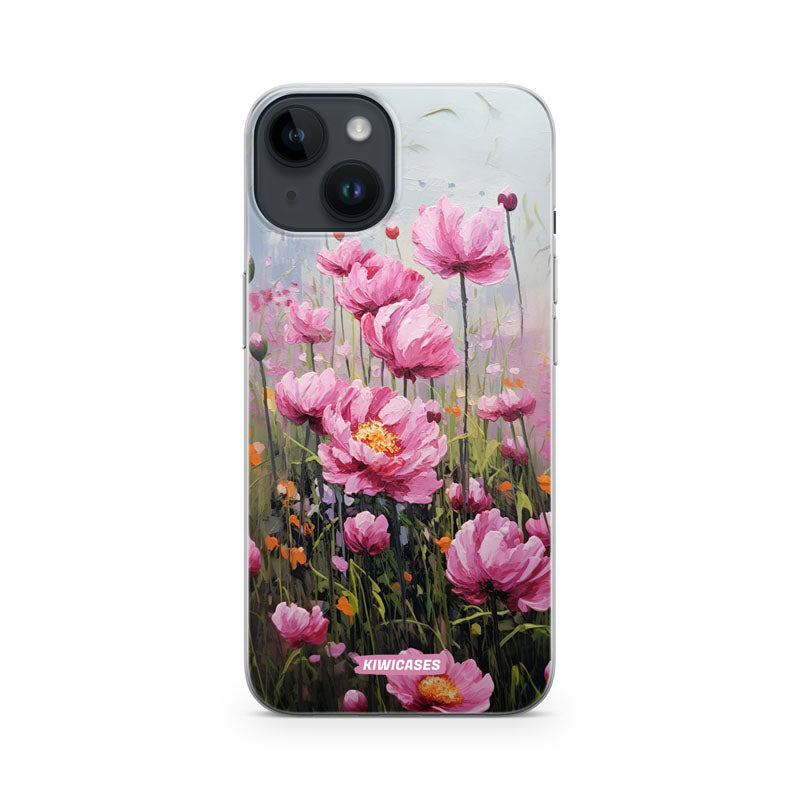 Painted Pink Peonies - iPhone 14