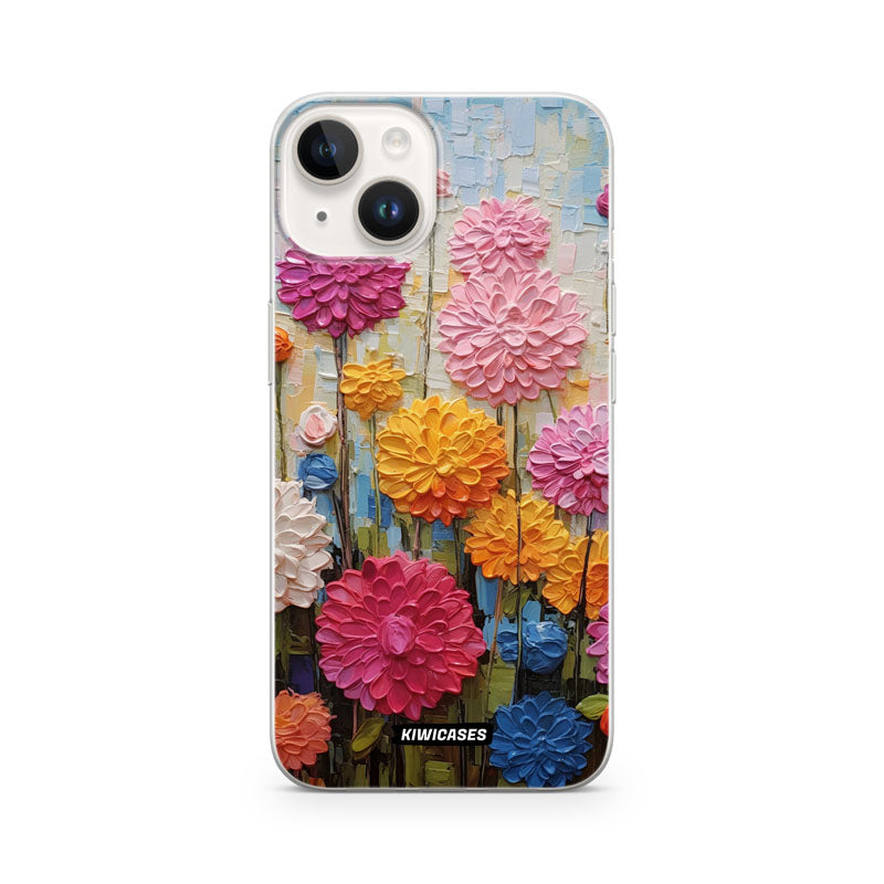 Painted Dahlias - iPhone 14