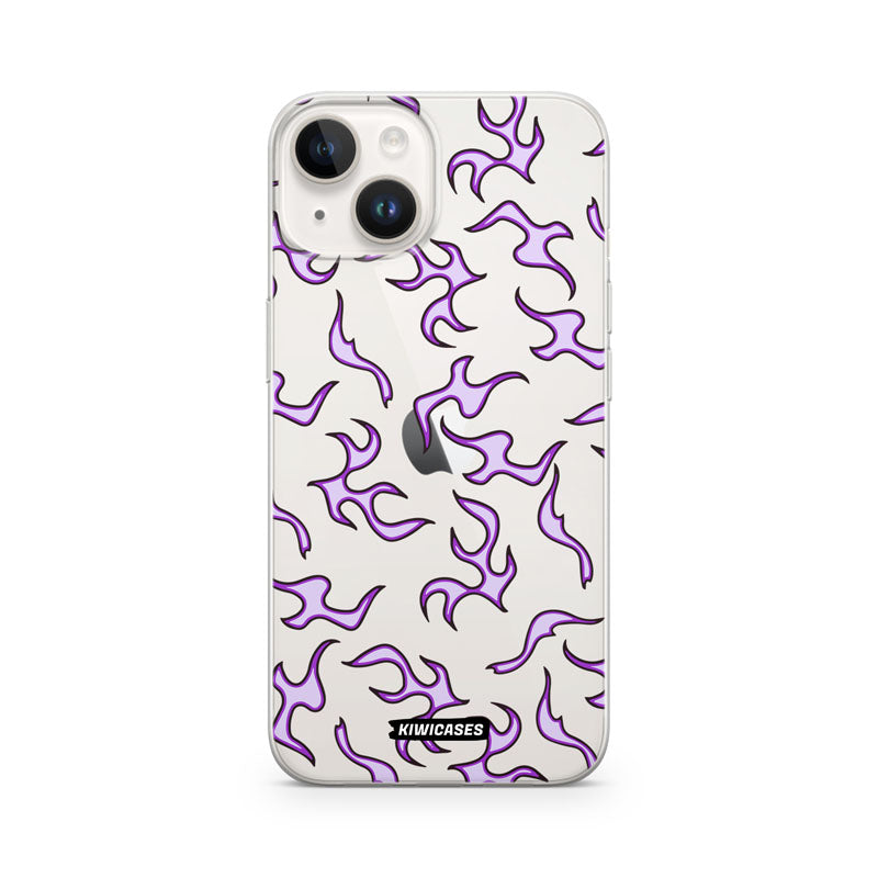 Purple Flames - iPhone 14