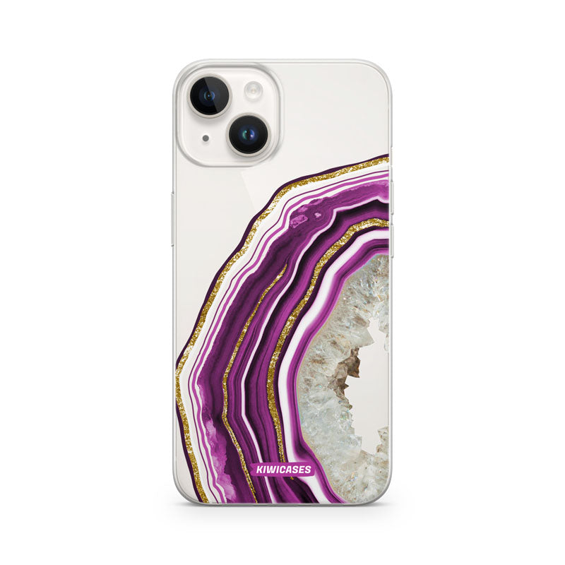 Purple Agate Crystal - iPhone 14