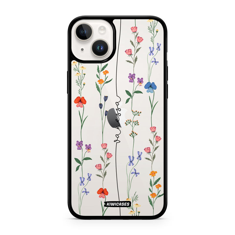 Floral String Black - iPhone 14 Plus - Custom