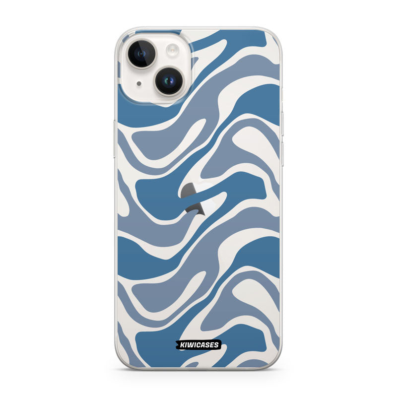 Liquid Blue Waves - iPhone 14 Plus