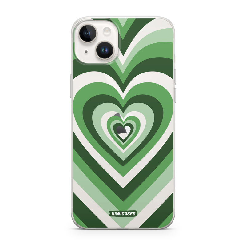 Green Hearts - iPhone 14 Plus