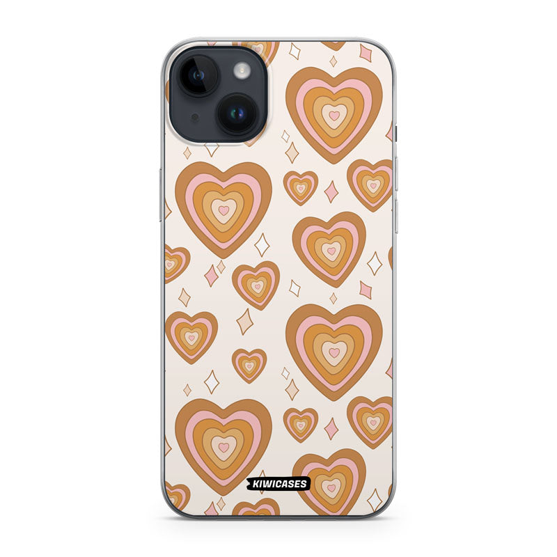 Retro Hearts - iPhone 14 Plus