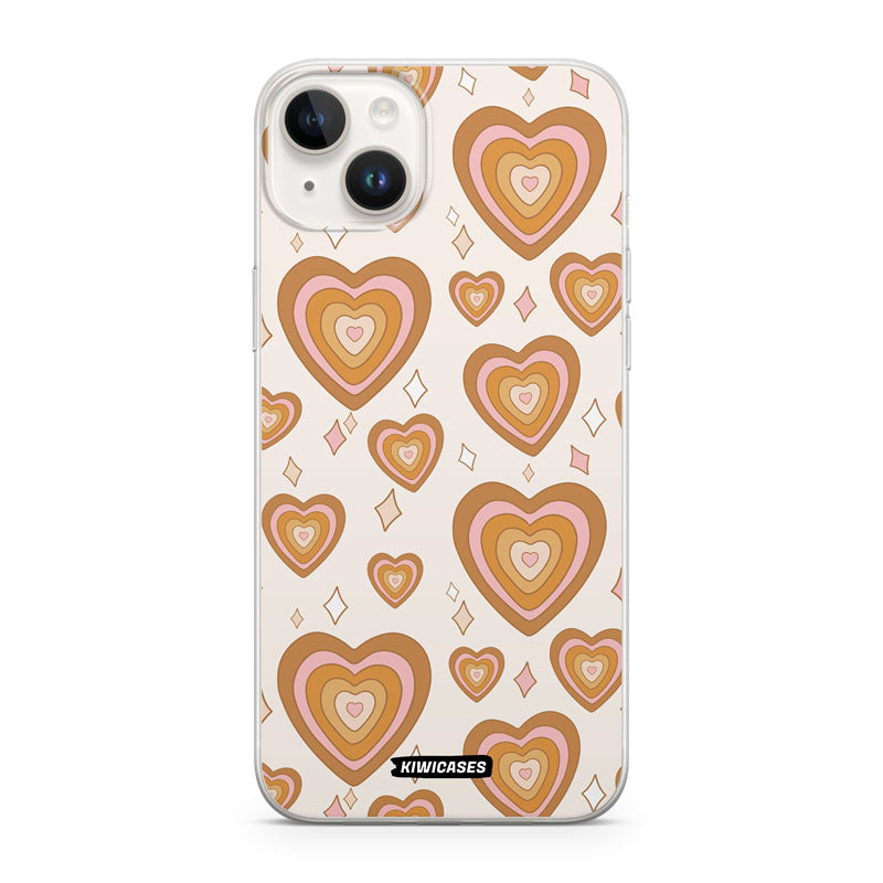 Retro Hearts - iPhone 14 Plus