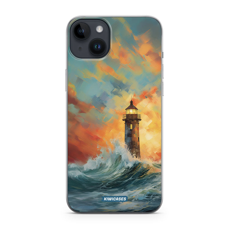 Sunset Lighthouse - iPhone 14 Plus