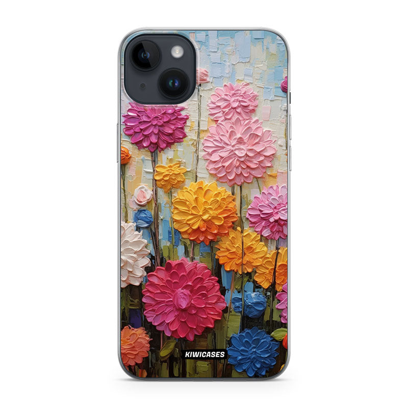 Painted Dahlias - iPhone 14 Plus