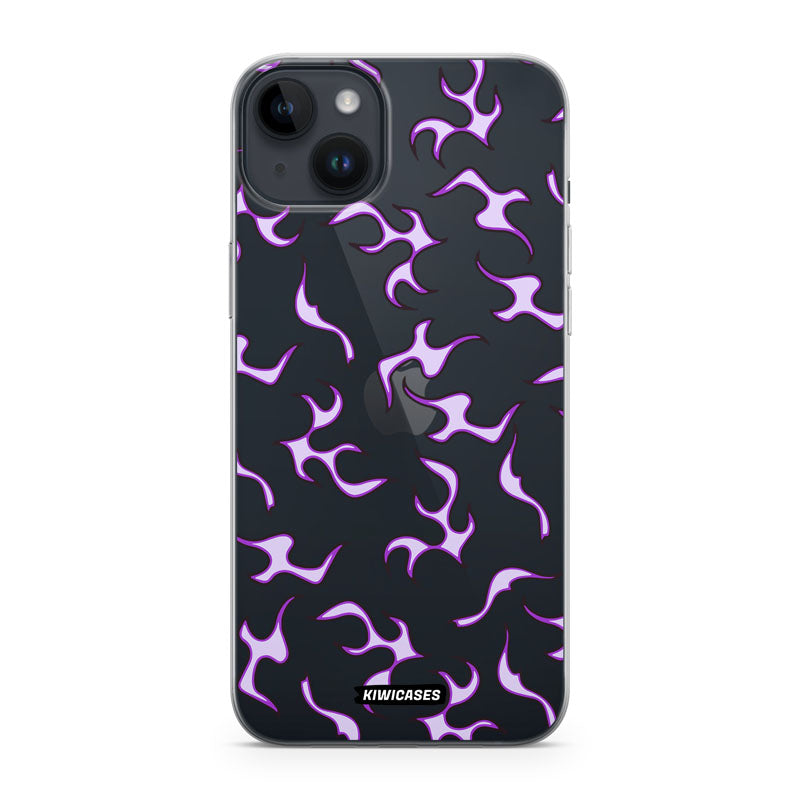 Purple Flames - iPhone 14 Plus