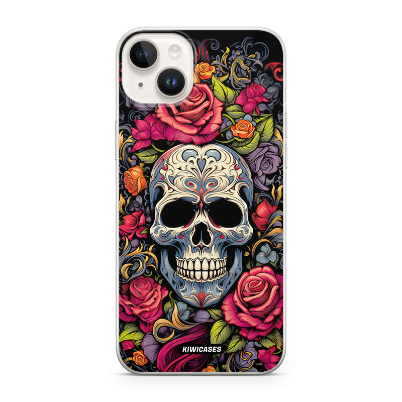 Floral Skull - iPhone 14 Plus