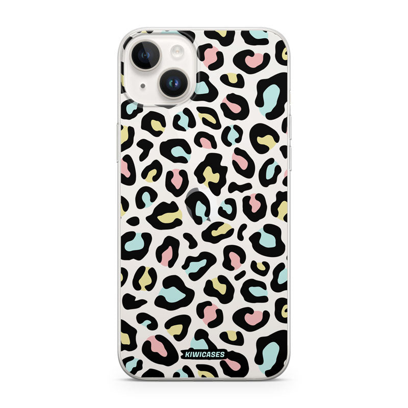 Pastel Leopard - iPhone 14 Plus