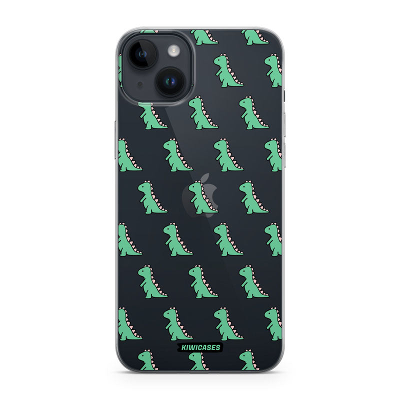 Green Dinosaurs - iPhone 14 Plus