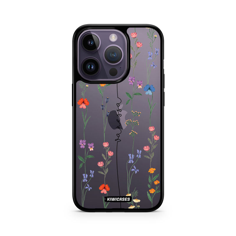 Floral String Black - iPhone 14 Pro - Custom