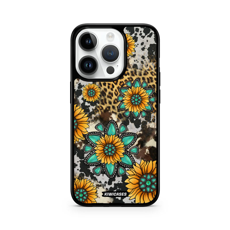 Gemstones and Sunflowers - iPhone 14 Pro